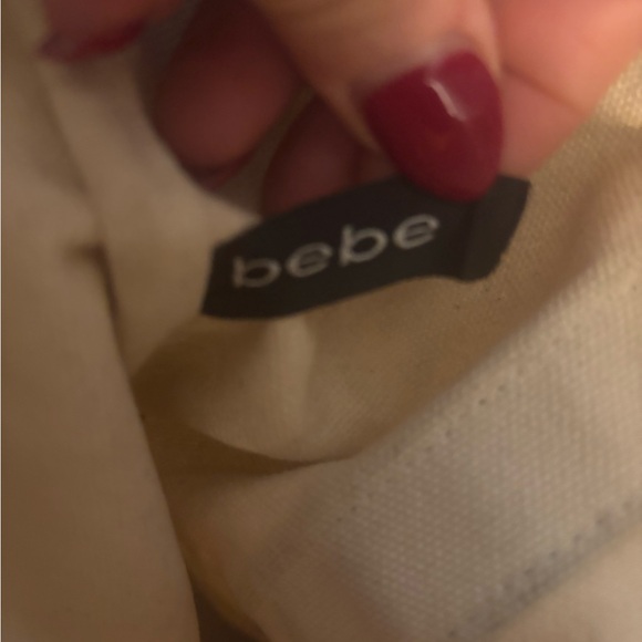 Original Bebe tote bag black sequined writing - Picture 4 of 4